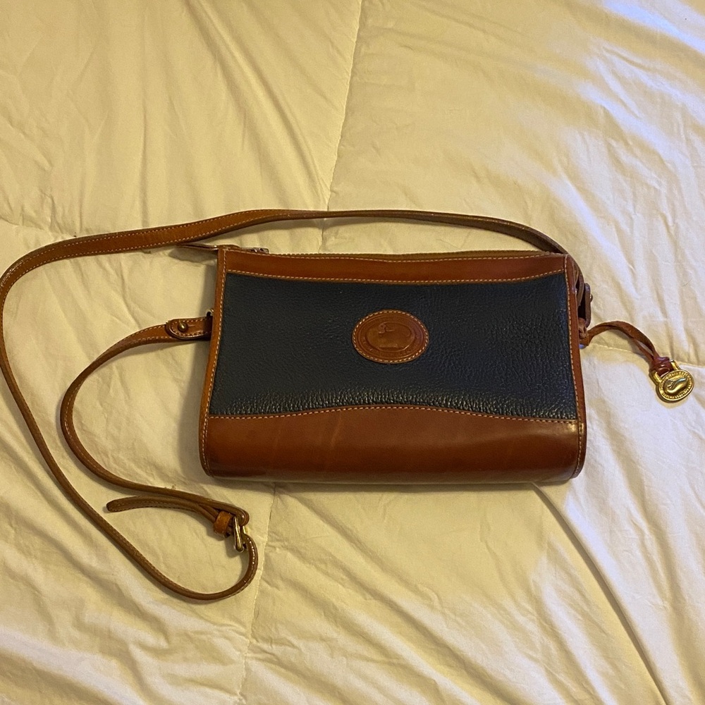 Vintage Dooney and Bourke Navy Crossbody Bag